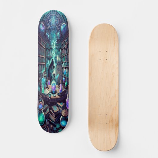 "Elixir of Elements: Alchemist's Lab Skateboard De (Voorkant)