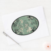 Elixir of life-potionetiket ovale sticker (Envelop)