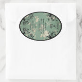 Elixir of life-potionetiket ovale sticker (Tas)