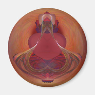 Elixir of Love Potion Bottle Fractal Magneet