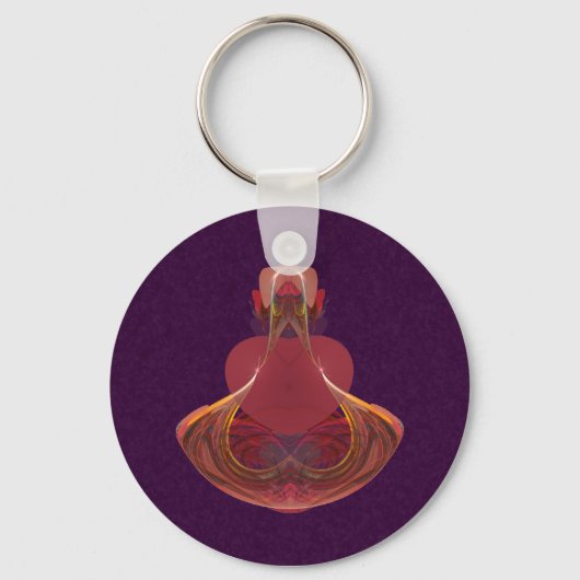 Elixir of Love Potion Bottle Fractal Sleutelhanger (Voorkant)