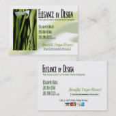 Eliz Hicks Elegance by Design chubby Visitekaartje (Voorkant / Achterkant)