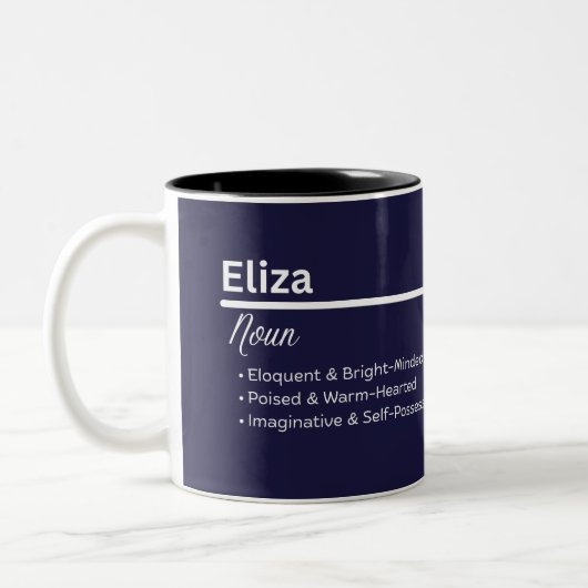 Eliza Gepersonaliseerde Naam Mok (Links)