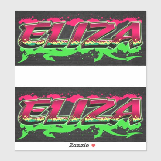 Eliza Vorname Name Graffiti Aufkleber Sticker (Vel)