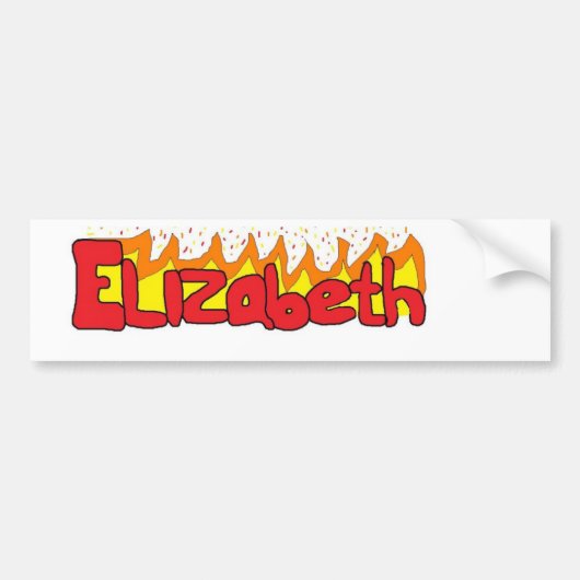 Elizabeth 3 bumpersticker (Voorkant)