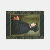 Elizabeth Ann Seton Zuster Rosary Charity Fleece Deken (Voorkant (Horizontaal))