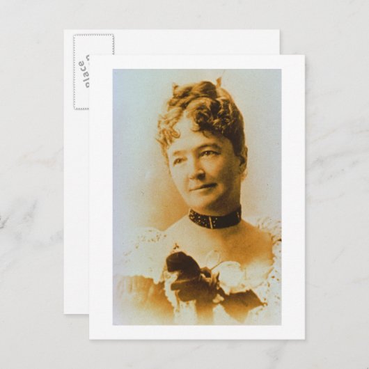 Elizabeth Bacon Custer (1842-1933), echtgenote van Briefkaart (Voorkant / Achterkant)