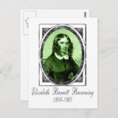 Elizabeth Barrett Browning Briefkaart (Voorkant / Achterkant)