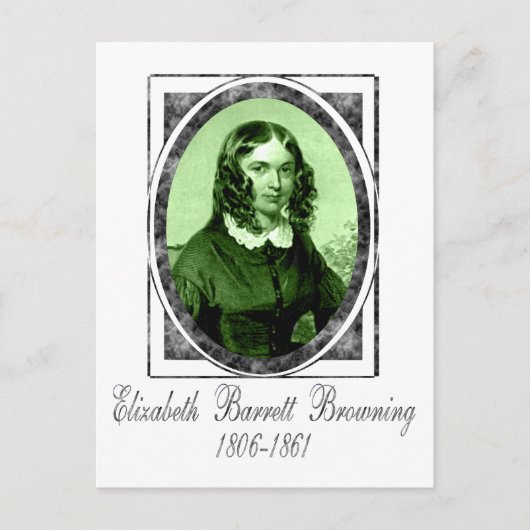 Elizabeth Barrett Browning Briefkaart (Voorkant)