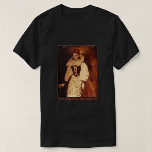 Elizabeth Bathory Countess Vampire Gothic Graphic  T-shirt (Design voorkant)