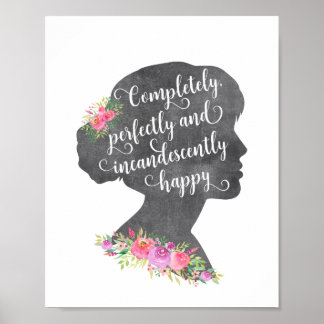 Elizabeth Bennet Poster van het citaat van Pride e