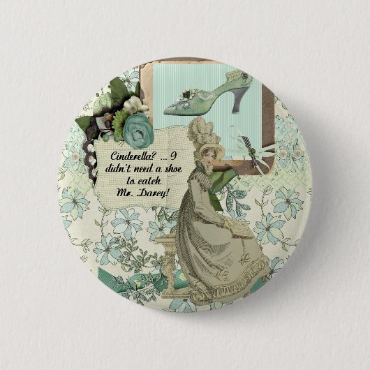 Elizabeth Bennet's Boast Ronde Button 5,7 Cm (Voorkant)