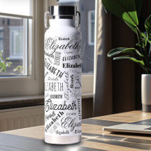 Elizabeth Black White Aangepaste naam