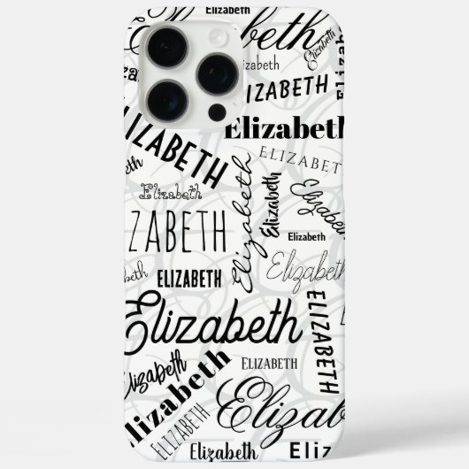 Elizabeth Black White Case-Mate iPhone Case (Achterkant)