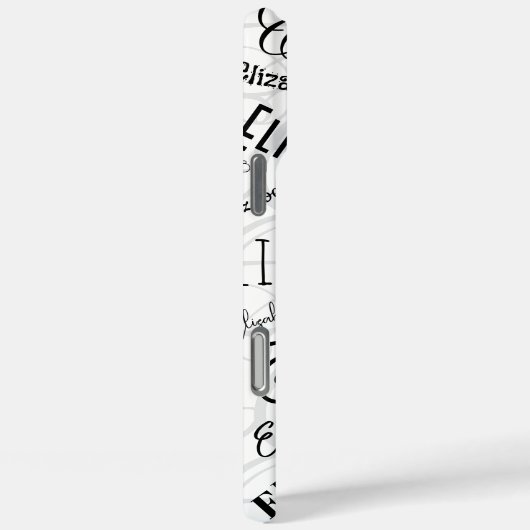 Elizabeth Black White Case-Mate iPhone Case (Achterkant / Rechts)