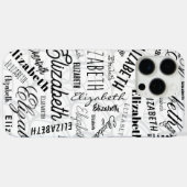 Elizabeth Black White Case-Mate iPhone Case (Achterkant (horizontaal))