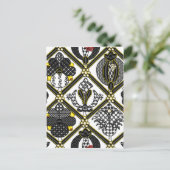 Elizabeth Blackwork tegel Briefkaart (Staand voorkant)