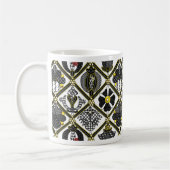 Elizabeth Blackwork tegel Koffiemok (Links)