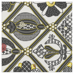 Elizabeth Blackwork-tegel Stof
