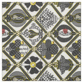 Elizabeth Blackwork-tegel Stof (Swatch)