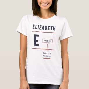 Elizabeth Blood loopt door mijn vinnen T-shirt