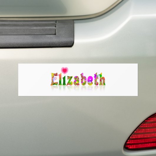 Elizabeth Bumpersticker (Op auto)