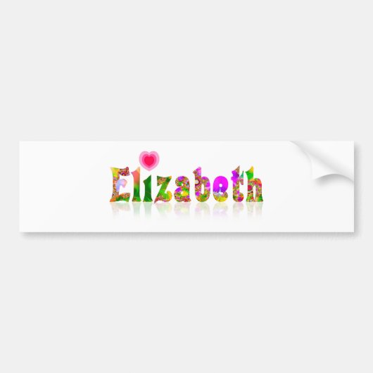 Elizabeth Bumpersticker (Voorkant)