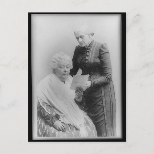 Elizabeth Cady Stanton en Susan B. Anthony Briefkaart (Voorkant)