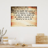 Elizabeth Cady Stanton Poster (Keuken)