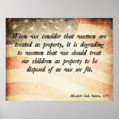 Elizabeth Cady Stanton Poster (Voorkant)