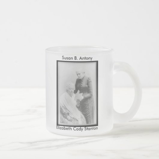 Elizabeth Cady Stanton & Susan B. Anthony Matglas Koffiemok (Rechts)