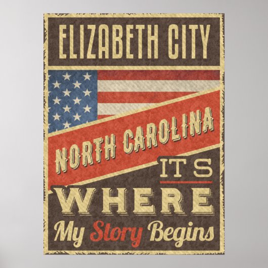 Elizabeth City North Carolina Poster (Voorkant)