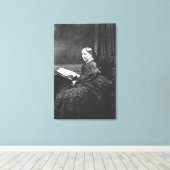 Elizabeth Cleghorn Gaskell 19de eeuw Canvas Afdruk (Insitu (Houten vloer))
