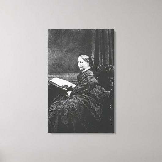 Elizabeth Cleghorn Gaskell 19de eeuw Canvas Afdruk (Voorkant)