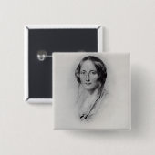 Elizabeth Cleghorn Gaskell Vierkante Button 5,1 Cm (Voorkant /achterkant)