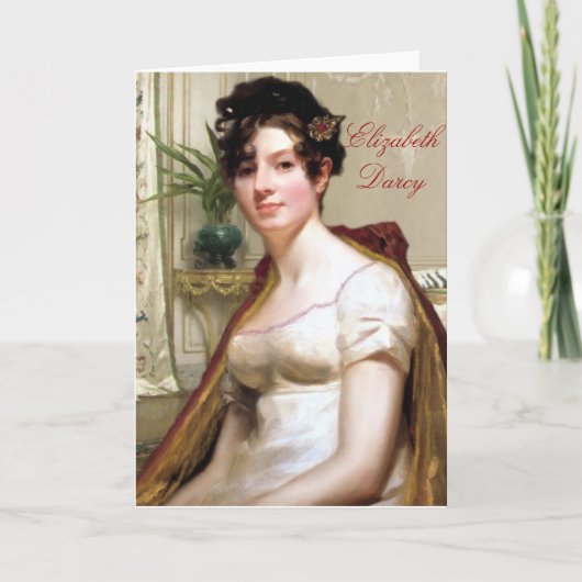 Elizabeth Darcy Notecard Kaart (Voorkant)