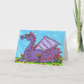 Elizabeth de draak Wenskaarten Kaart (Achterkant)