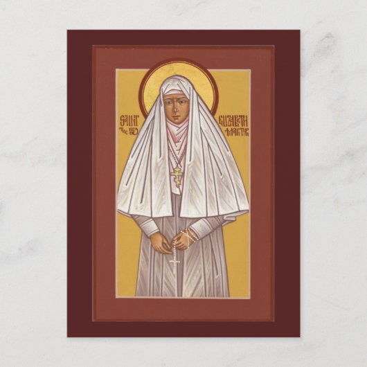 Elizabeth de New Martyr Prayer Card Briefkaart (Voorkant)