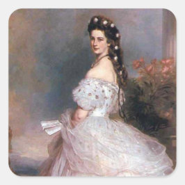Elizabeth , Empress of Austria, 1865 Vierkante Sticker