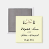 Elizabeth en Brian Ivory Magneet (Voorkant / Achterkant)