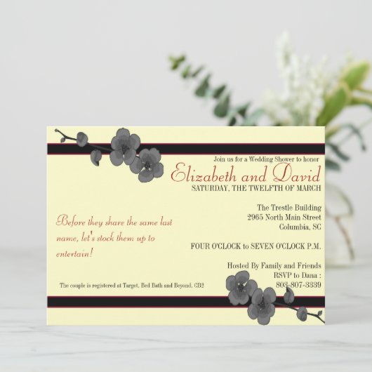 Elizabeth en David- Stock de Bar 2 Kaart (Staand voorkant)