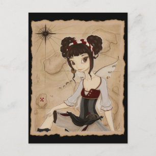 Elizabeth - Fairy pirate briefkaart