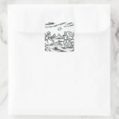 Elizabeth Football Vierkante Sticker (Tas)