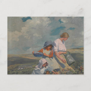 Elizabeth Forbes - Blackberry Gathering Briefkaart