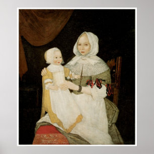 Elizabeth Freake & Baby Mary C 1671-74 Poster