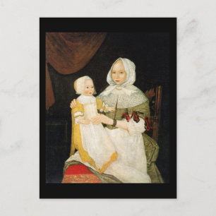 Elizabeth Freake en Baby Mary, ca. 1671-1674 Briefkaart