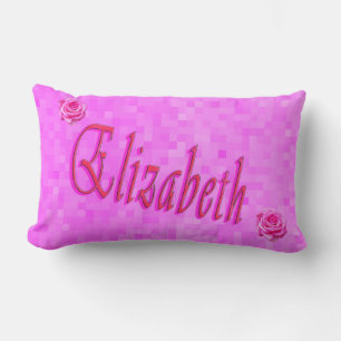 Elizabeth Girls Name Logo, Kussen