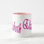 Elizabeth Girls Name Logo, Mok (Midden)