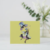 Elizabeth Gordon Iris Flower Fairy Briefkaart (Staand voorkant)