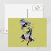 Elizabeth Gordon Iris Flower Fairy Briefkaart (Voorkant / Achterkant)